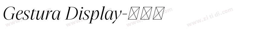 Gestura Display字体转换 Gestura Display字体转换